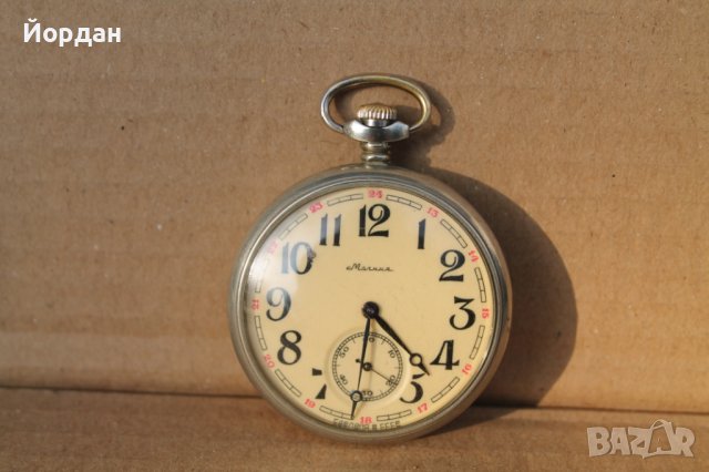 СССР джобен часовник ''Молния'' 50 мм, снимка 1 - Антикварни и старинни предмети - 42291046