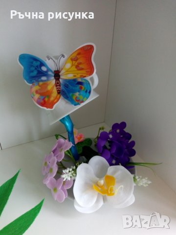 "Летяща чаша",украса ароматни сапунени цветя