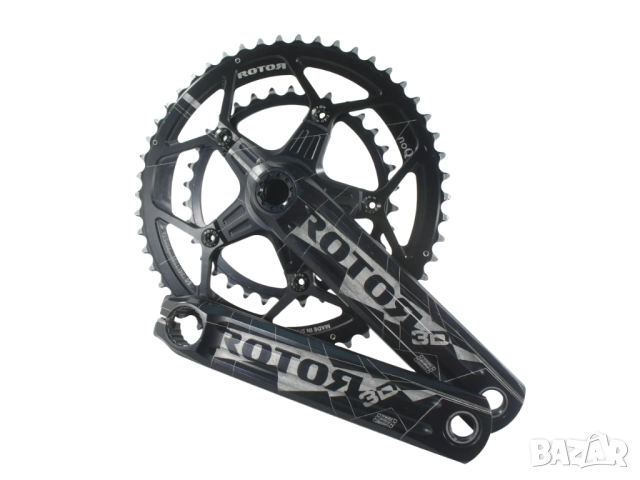 Rotor 3D24 50/34 175mm 2x11/10/9 24mm Ос курбели за шосеен велосипед, снимка 8 - Части за велосипеди - 51882277