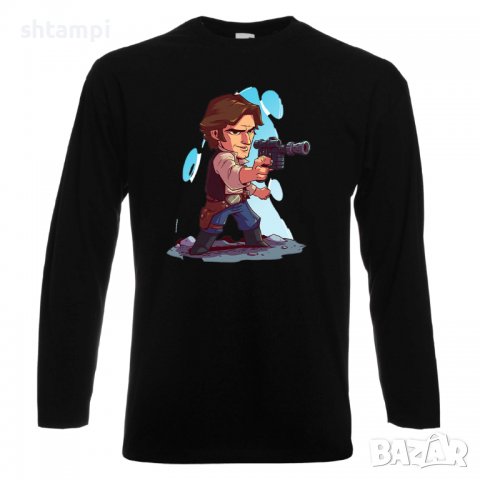 Мъжка тениска Star Wars Han Solo Star Wars Игра,Изненада,Подарък,Геймър, , снимка 2 - Тениски - 36809191