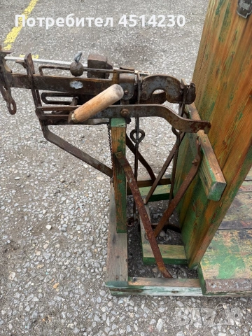 Стара механична платформена везна – ретро индустриален стил, снимка 2 - Везни - 54172072