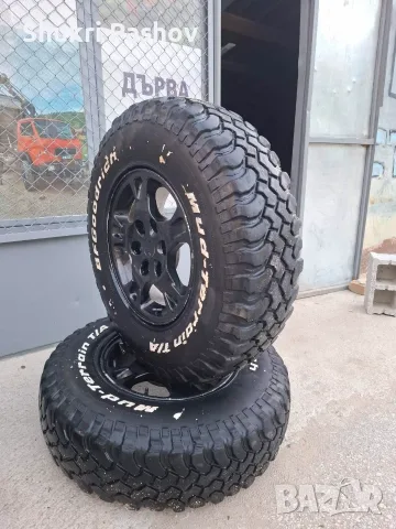 Алуминиеви джанти с гуми за Mitsubishi Padjero, снимка 3 - Гуми и джанти - 55893097