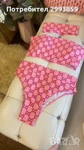 Бански Гучи бикини*Gucci Technical Bloom, снимка 6 - Бански костюми - 51363733