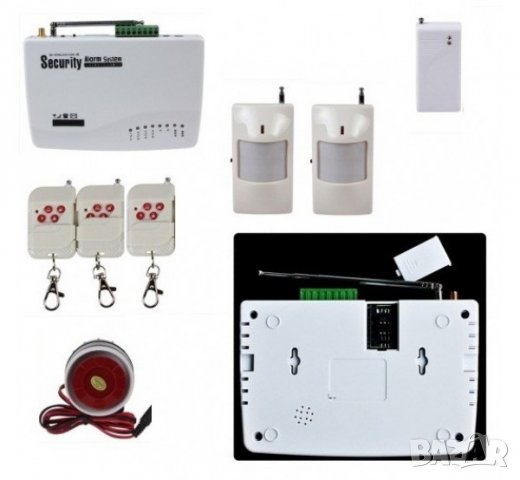 GSM/SIM Безжична алармена система за охран, аларма + БЪЛГАРСКО упътван, снимка 2 - Друга електроника - 30550733