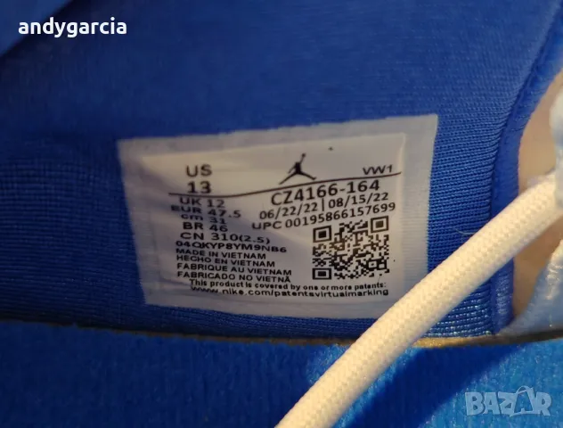  Nike Air Jordan Point Lane ЧИСТО НОВИ 47.5ти номер 31.0см стелка с кутия , снимка 14 - Маратонки - 50097846