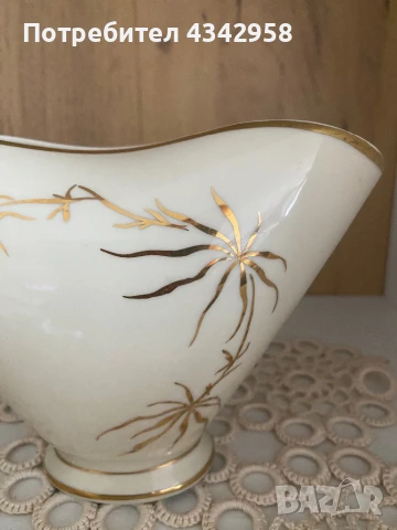 Lettin. Germany. 1958 г. Порцеланова ваза., снимка 2 - Антикварни и старинни предмети - 51390663