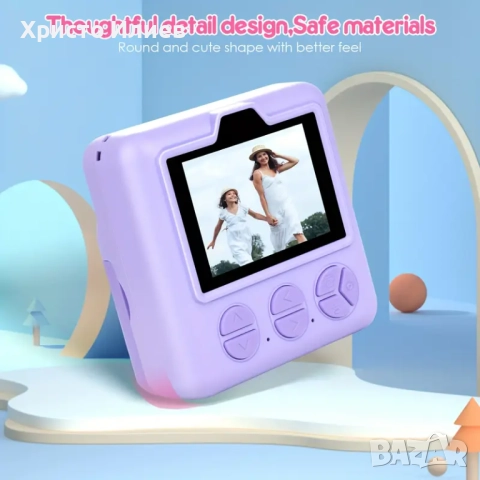 Моментална камера за деца детска камера с функция за печат фотоапарат с вградени игри, снимка 8 - Фотоапарати - 51443247