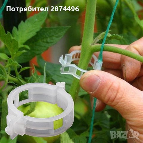 3691 50 броя клипс за поддържане на домати и растения, снимка 7 - Други - 37876716