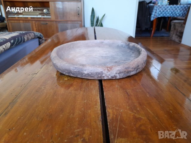 Стара керамична подница,сач, снимка 6 - Други ценни предмети - 32125566