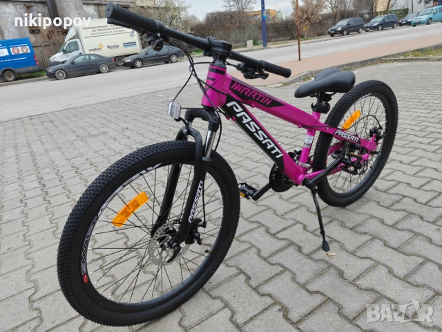 PASSATI Алуминиев велосипед 24" MARTYN розов, снимка 7 - Велосипеди - 53918287