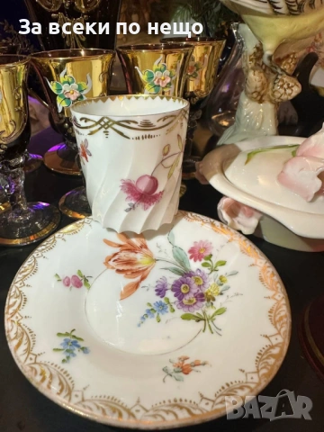 Dresden Silesia Germany от бранда “Porzellanfabrik Hermann Ohme” Код P2132 , снимка 7 - Антикварни и старинни предмети - 54159468