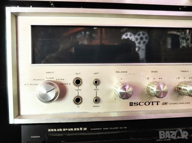 Scott 490 Amplifier Stereomaster Винтидж Извключително рядък,красив и умопомрачително звучащ модел, снимка 7 - Ресийвъри, усилватели, смесителни пултове - 35547701