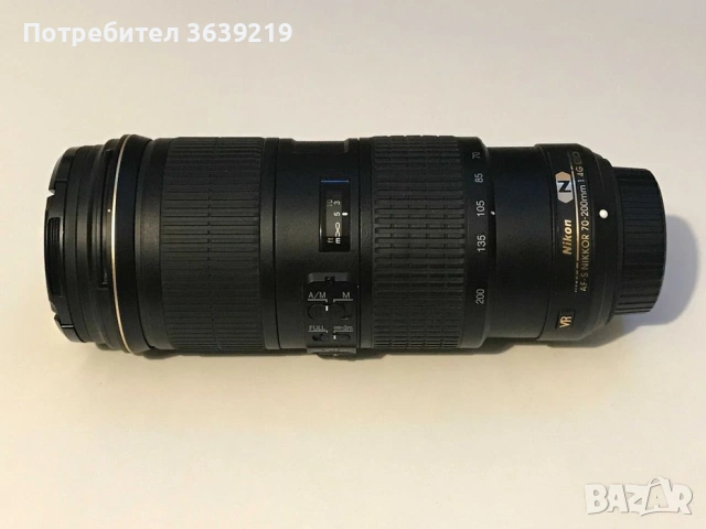 Nikon AF-S Nikkor 70-200mm f4G ED VR, снимка 3 - Обективи и филтри - 53245335