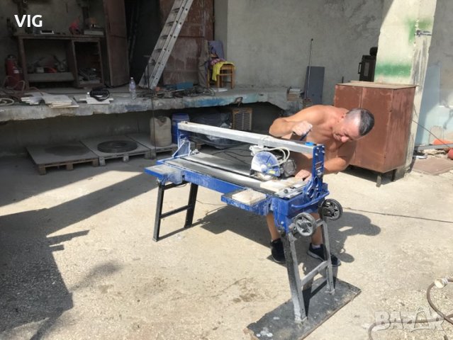 ПОД НАЕМ!!! Машина за водно рязане на камъни и плочки до 90 см, снимка 1