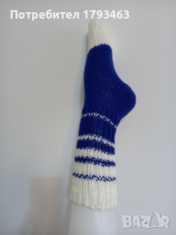 Ръчно плетени дамски чорапи размер 38, снимка 1 - Дамски чорапи - 44530903
