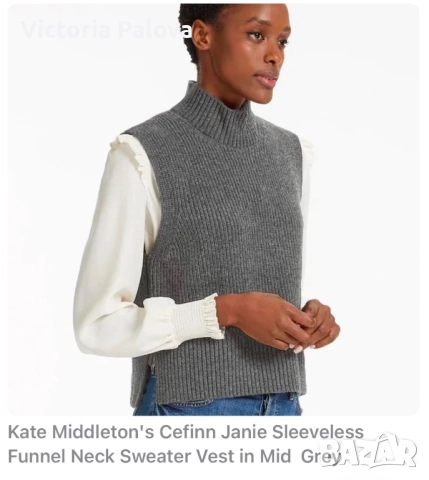 Модерно поло без ръкави STEF IN TIME Италия меринос, снимка 7 - Блузи с дълъг ръкав и пуловери - 52023080