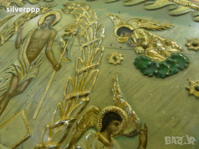  Автентична гръцка икона , снимка 3 - Антикварни и старинни предмети - 30465463