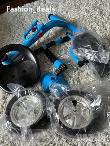 Нов Син велосипед на 3 колела за малки деца 3+ с машина за балончета Момичета Момчета Подарък, снимка 9 - Други - 42268652