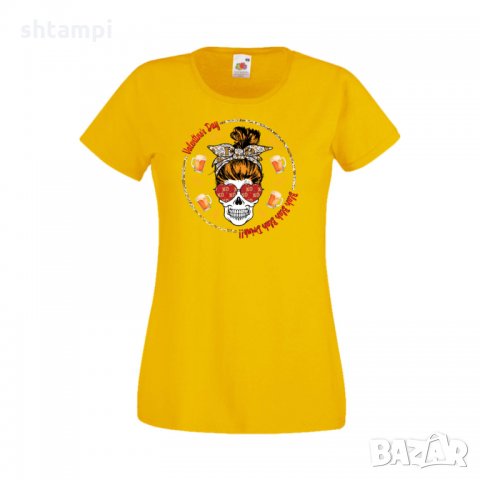 Дамска тениска Свети Валентин Skull Valentine's 14, снимка 9 - Тениски - 35582120