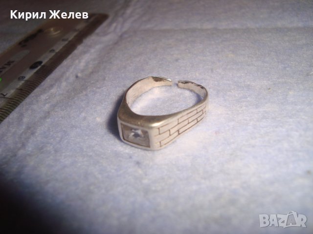 СТАР СРЕБЪРЕН СКЪПОЦЕНЕН РЕГУЛИРУЕМ АРТ ПРЪСТЕН СРЕБРО 925 с ЮВЕЛИРНО ФАСЕТИРАН МОЙСАНИТ 27202, снимка 18 - Пръстени - 36817797