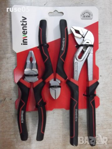 Комплект от 3 бр. клещи "INVENTIV" нов, снимка 9 - Клещи - 38140292