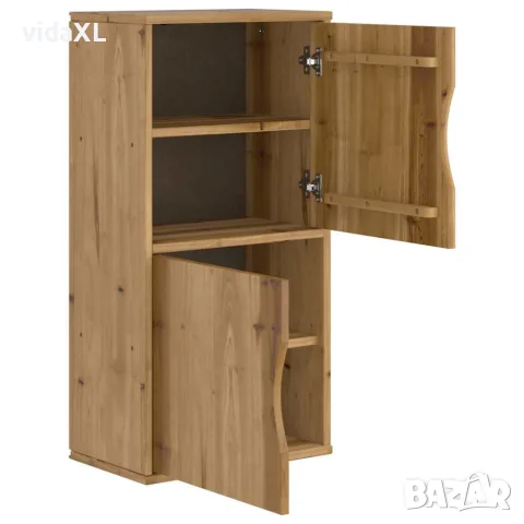 vidaXL Страничен шкаф ODDA 40x24x79 cm масивна дървесина бор, снимка 6 - Бюфети - 56147525