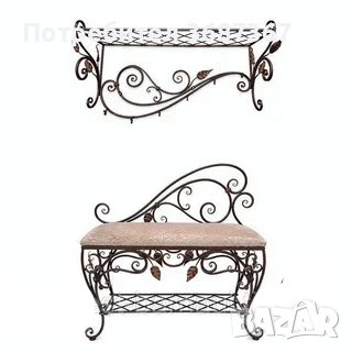 Закачалки , стойки за обувки и портманта от ковано желязо, снимка 12 - Закачалки - 38653489