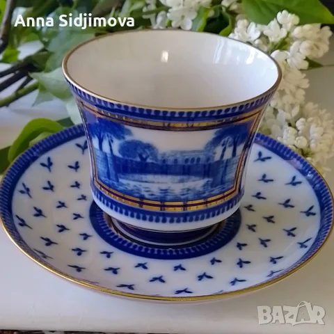Руски порцелан ИФЗ сет за чай , снимка 6 - Чаши - 55933556