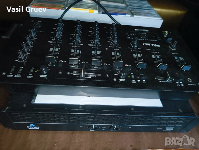 Стъпало Devine MA-600 и пулт Omnitronic CM-742 Pro DJ tool