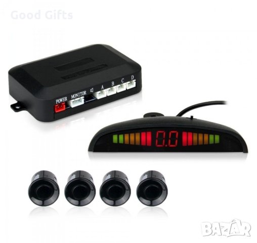 Утразвуков Парктроник с LCD дисплей сив / черен, снимка 4 - Аксесоари и консумативи - 29524301