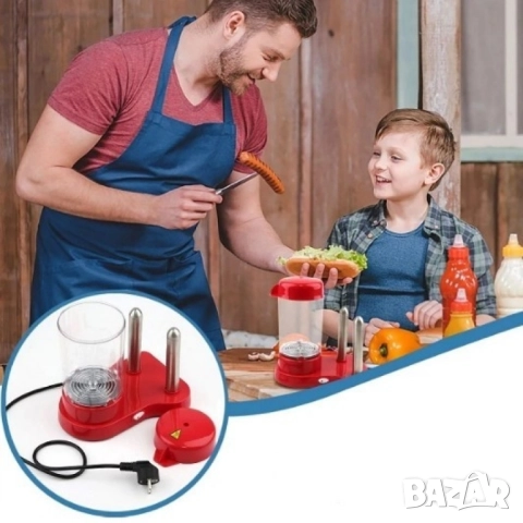 Машина за хот дог, снимка 2 - Тостери - 52594758