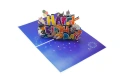 Поздравителна Картичка 3D Pop Up Честит Рожден Ден, снимка 3