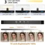 Ново LED Осветление с две лампи за видеоконференции, снимка 4