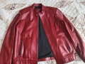 Продавам мъжко червено кожено яке от естествена кожа Размер 2XL, снимка 1
