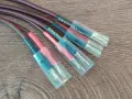 2 X 2m HiFi OFC Audio Speaker Cables Gold-Plated Banana Plugs 2x4mm, снимка 2