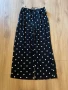 Уникален нов  елегантен ежедневен панталон вискоза черен на бели точки , снимка 4