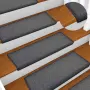 vidaXL Изтривалки за стълби, 30 бр., 65x21x4 см, тъмносиви, с правоъгълен кант, снимка 4