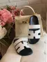 HERMES CHYPRE sandals 36-38.5 сандали ЕРМЕС бели, снимка 11