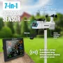 WiFi метеорологична централа Sainlogic с външен сензори и приложение, снимка 12