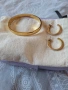 Продавам Сет от неръждаема стомана обеци и гривна +Подарък още едни обеци, снимка 3