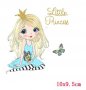 Принцеса Little Princess и пеперуди термо щампа апликация картинка за дреха