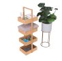 Етажерка, Бамбуков стелаж с 4 рафта, снимка 4