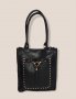 Дамска чанта от естествена кожа в черно, снимка 1 - Чанти - 33850763