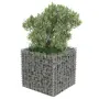 vidaXL Габион повдигната леха, поцинкована стомана, 50x50x50 cм, снимка 4