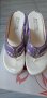 Дамски лилави чехли на висока платформа, снимка 1 - Чехли - 34174883