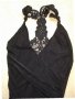 Еластична черна къса рокля с дантелен гръб , снимка 5