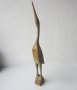 41 см висока стара Дървена фигура, дърворезба  водна птица, снимка 7
