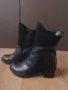 Нови дамски черни боти на нисък ток, снимка 2