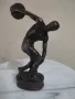 Бронзова статуетка-дискохвъргач, снимка 1