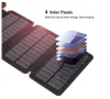 Външна батерия с 4 соларни панела, за таблети, смартфони, снимка 8